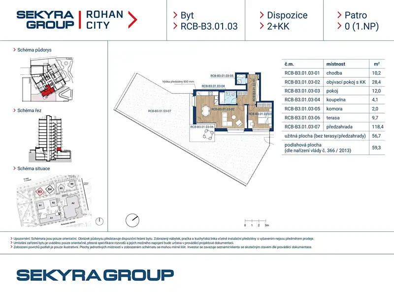 Prodej bytu 2+kk 56 m², Praha – náhled fotky 2