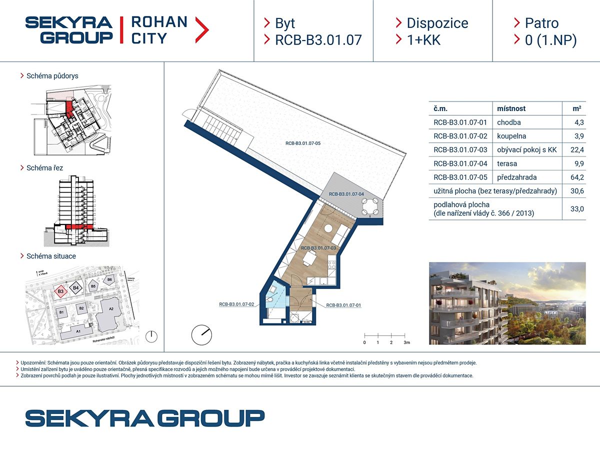 Prodej bytu 1+kk 30 m² – fotografie 2