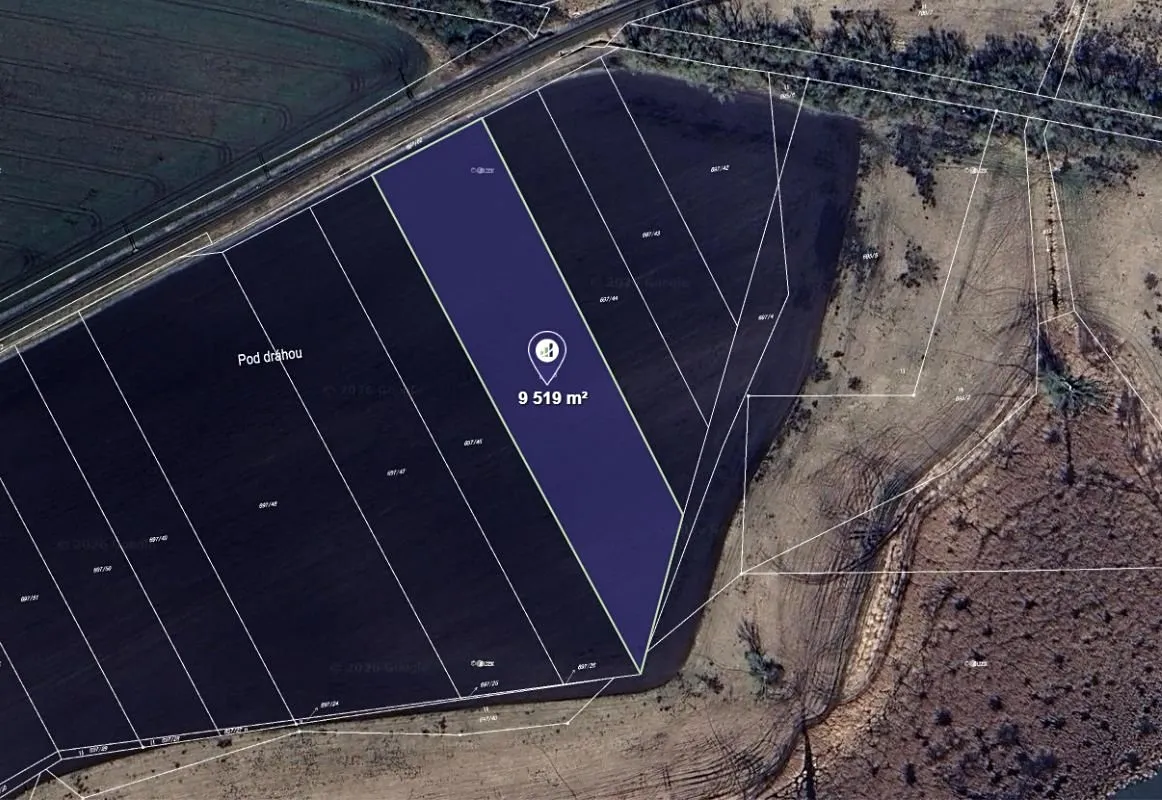 Prodej pole 9519 m²