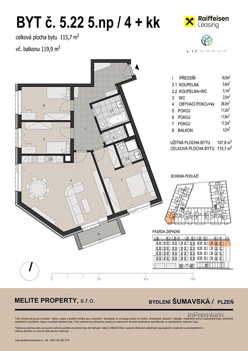 Prodej bytu 4+kk 107 m² – fotografie 5