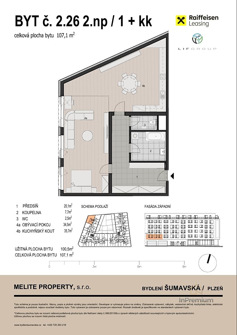 Prodej bytu 1+kk 107 m² – fotografie 5