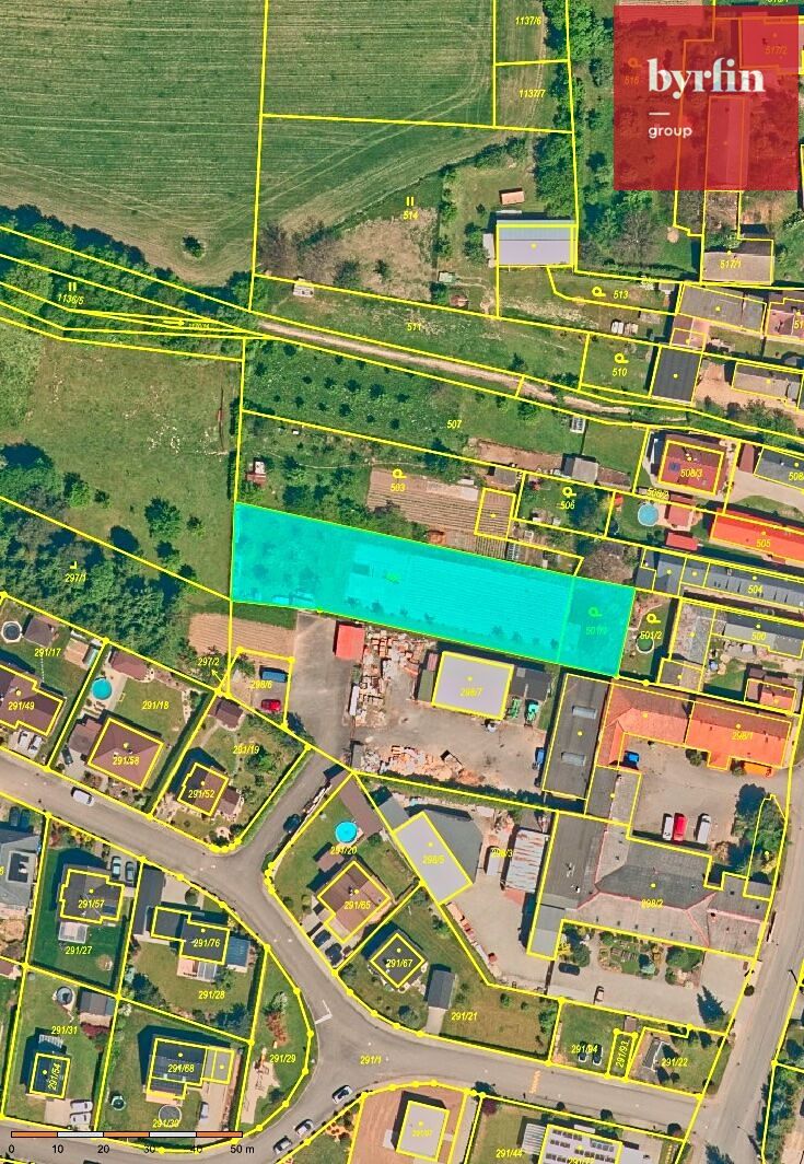 Prodej stavebního pozemku 1655 m²