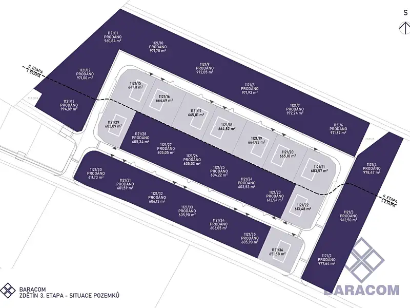 Prodej stavebního pozemku 603 m², Zdětín – náhled fotky 2