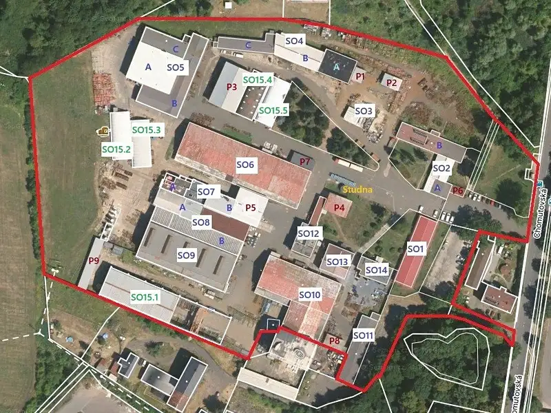 Dražba výrobní haly, prostoru 11945 m², Kadaň – náhled fotky 3