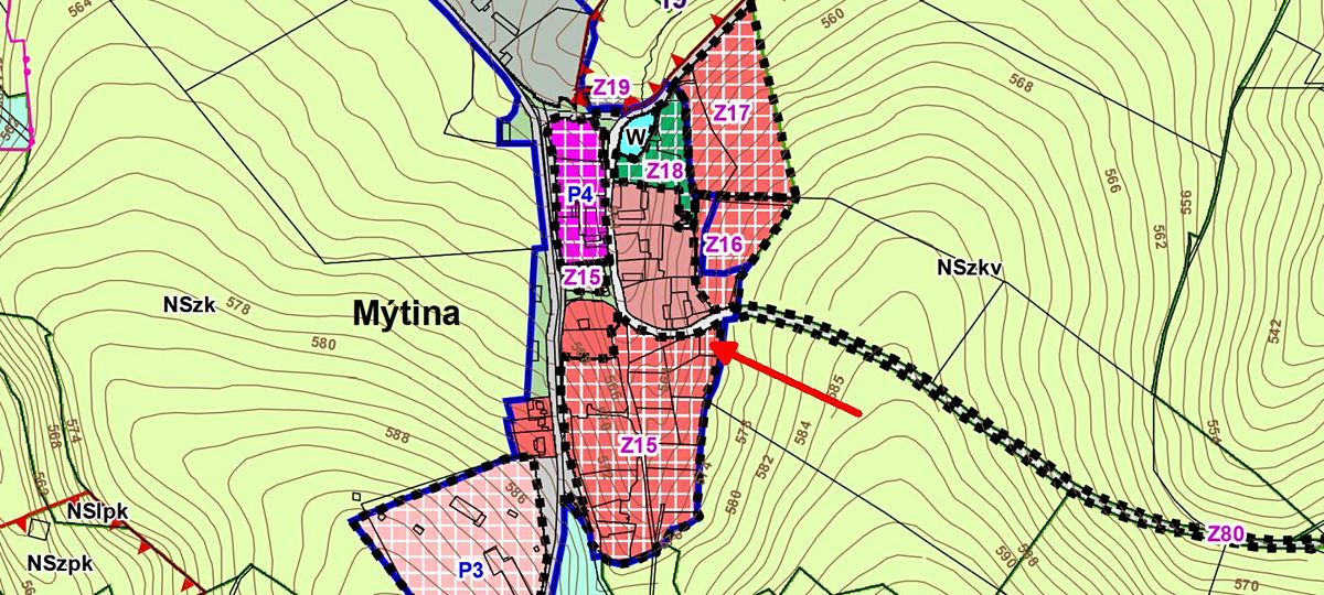 Prodej stavebního pozemku 720 m² – fotografie 3