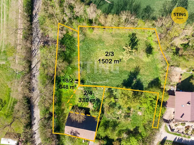 Prodej stavebního pozemku 2480 m², Kly – náhled fotky 2