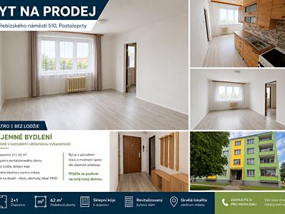 Prodej bytu 2+1 62 m²