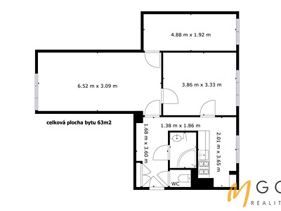 Квартира 3+1 на продаж, 65 м² (3 з 22)