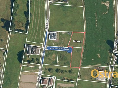 Prodej  stavebního pozemku 1 624 m²
