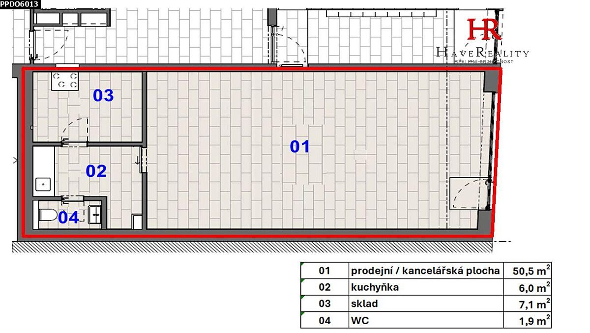 Pronájem obchodního prostoru 65 m² – fotografie 3