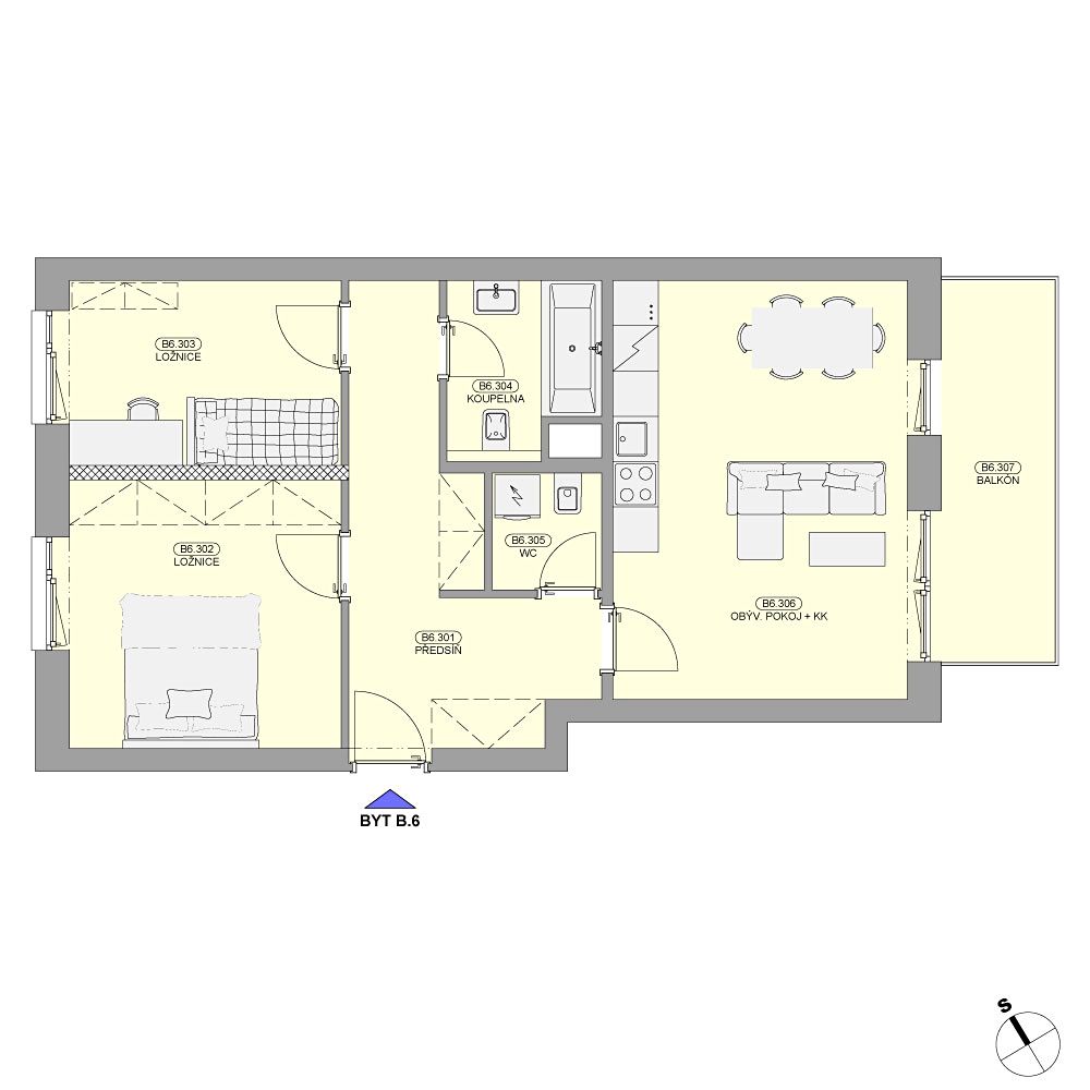 Prodej bytu 3+kk 64 m² – fotografie 2