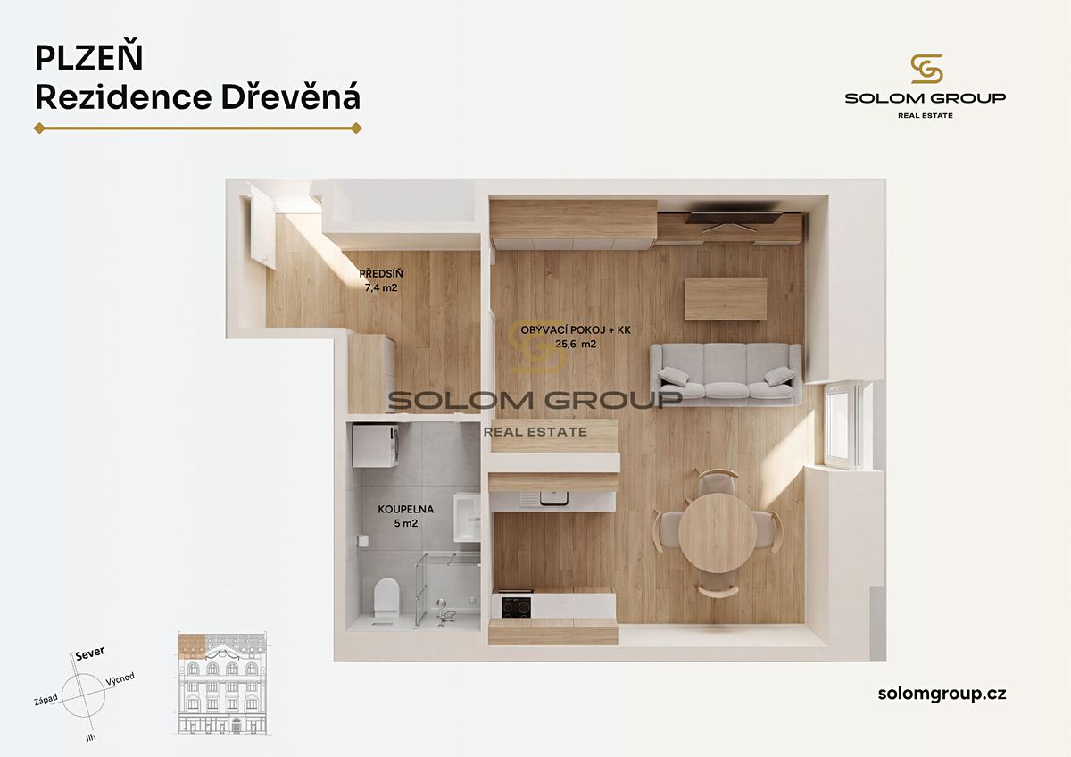 Prodej bytu 1+kk 39 m² – fotografie 4