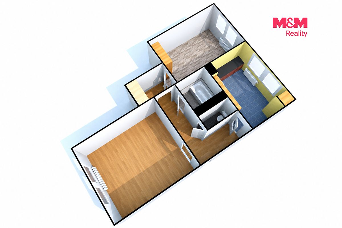 Prodej bytu 2+1 56 m² – fotografie 3