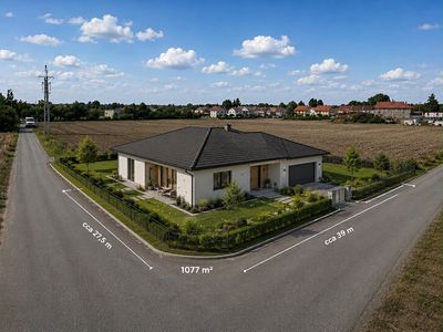 Prodej stavebního pozemku 1077 m²
