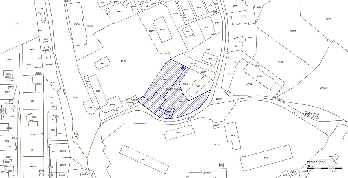 Prodej stavebního pozemku 4449 m² – fotografie 2