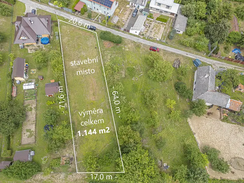 Prodej stavebního pozemku 1144 m², Uničov – náhled fotky 3