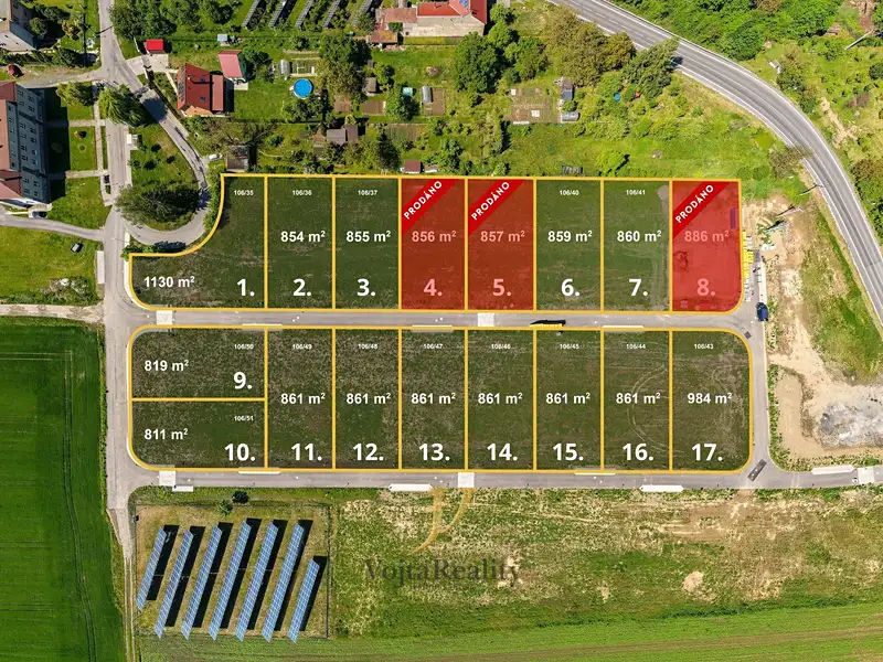 Prodej stavebního pozemku 811 m², Přerov – náhled fotky 1