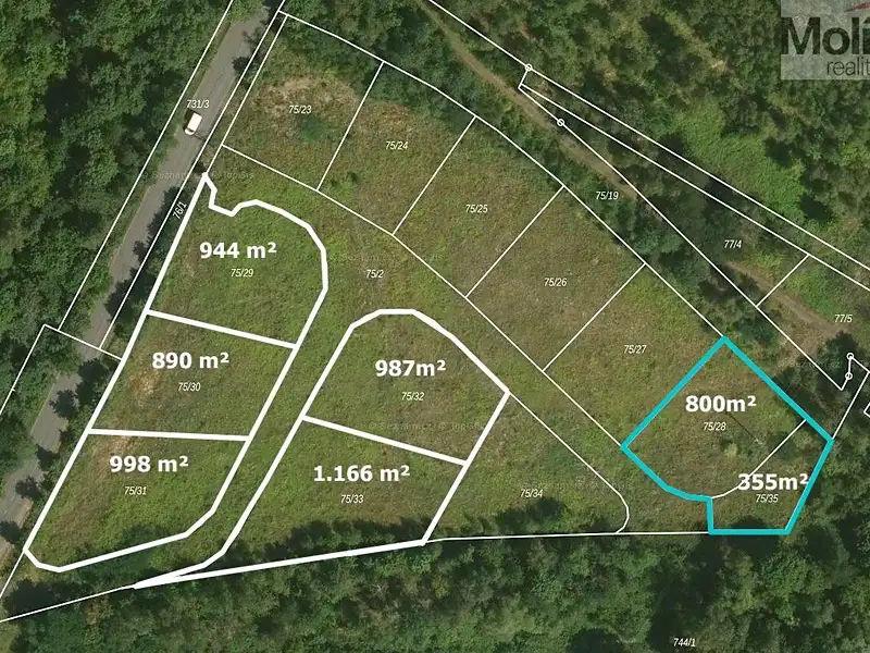 Prodej stavebního pozemku 1155 m², Mariánské Radčice – náhled fotky 2