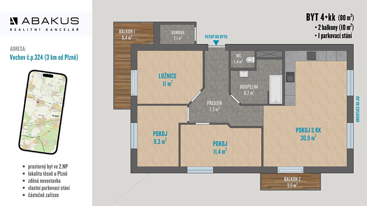 Prodej bytu 4+kk 80 m² – fotografie 2