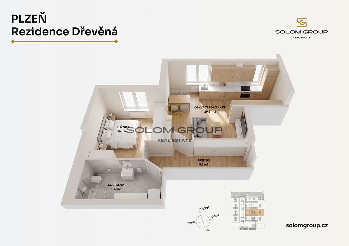 Prodej bytu 2+kk 61 m² – fotografie 4