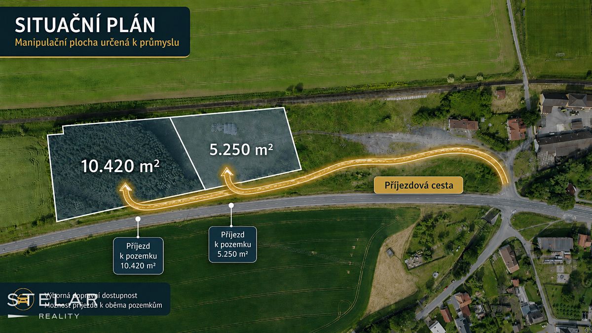 Prodej komerčního pozemku 15670 m²