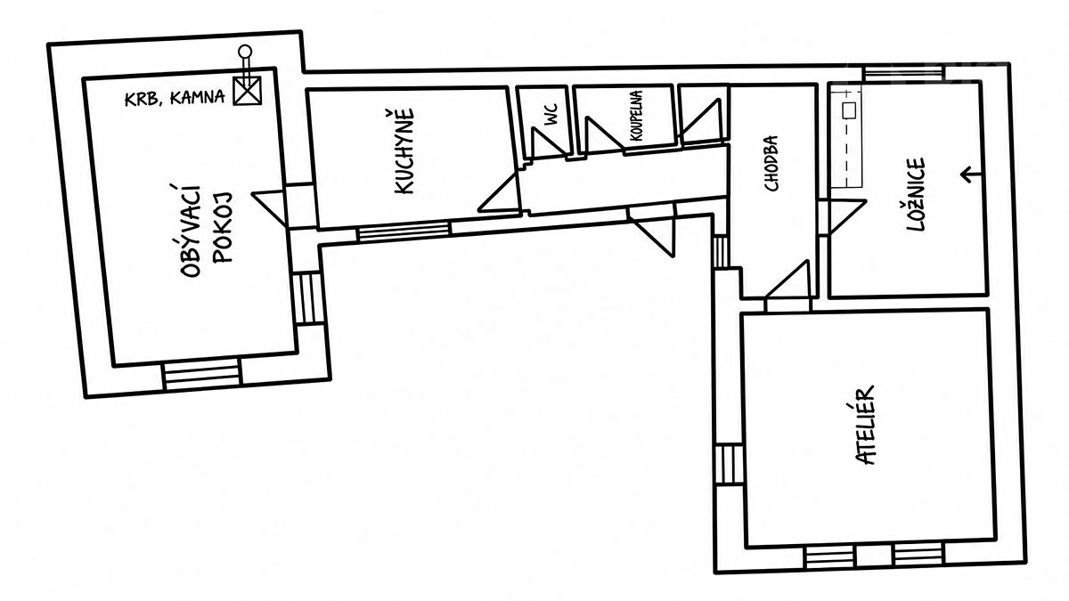 Prodej rodinného domu 90 m², pozemek 204 m² – fotografie 2