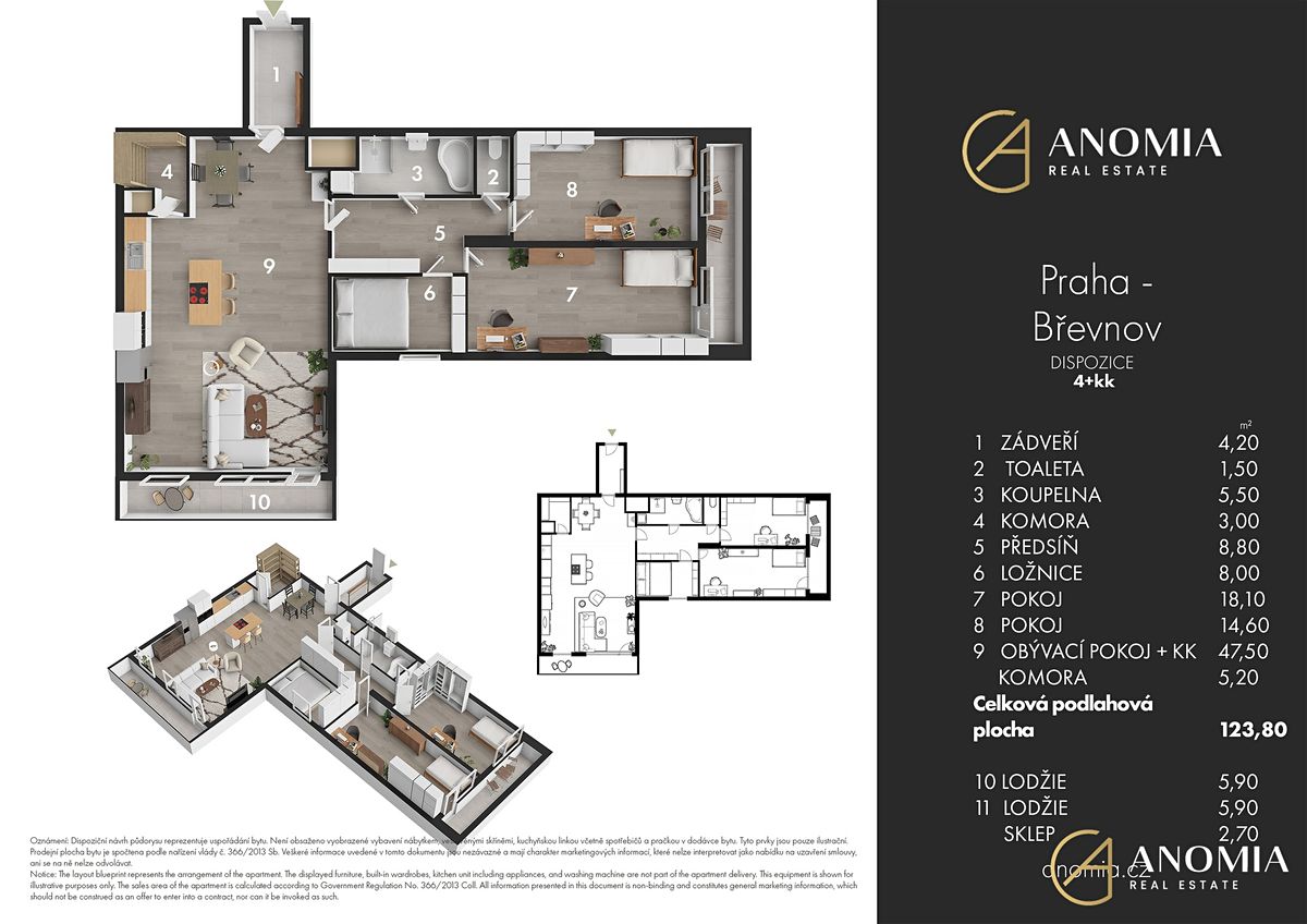 Prodej bytu 4+kk 124 m² – fotografie 3