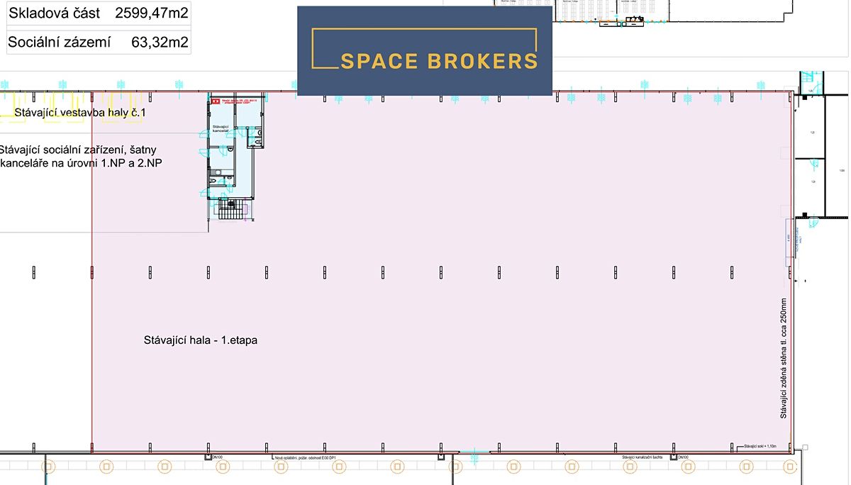 Pronájem skladového prostoru 2500 m² – fotografie 3