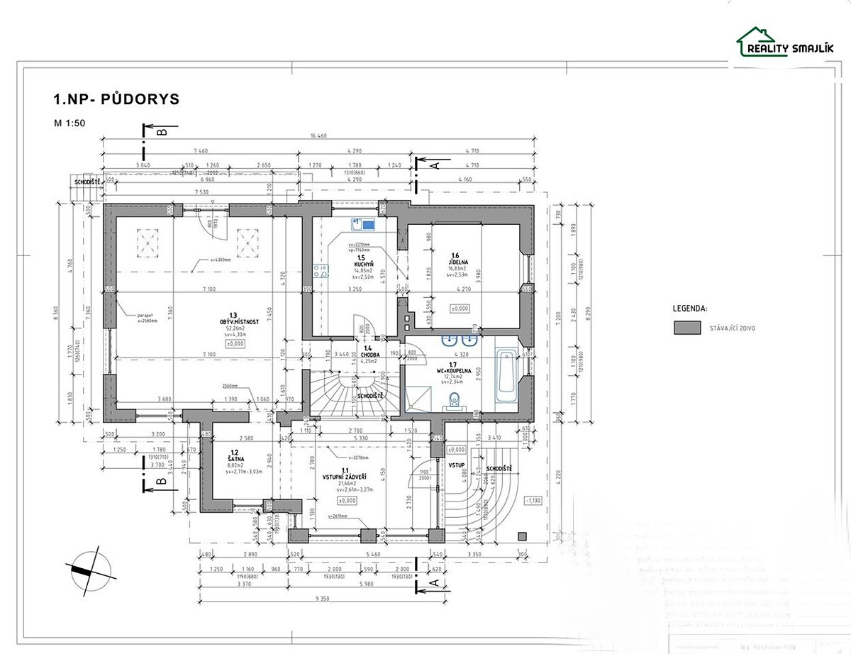 Prodej rodinného domu 500 m², pozemek 1839 m² – fotografie 3
