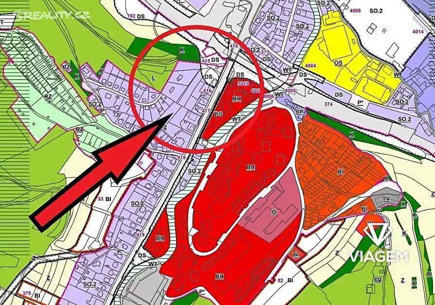 Prodej podílu 1/2 stavebního pozemku 893 m²