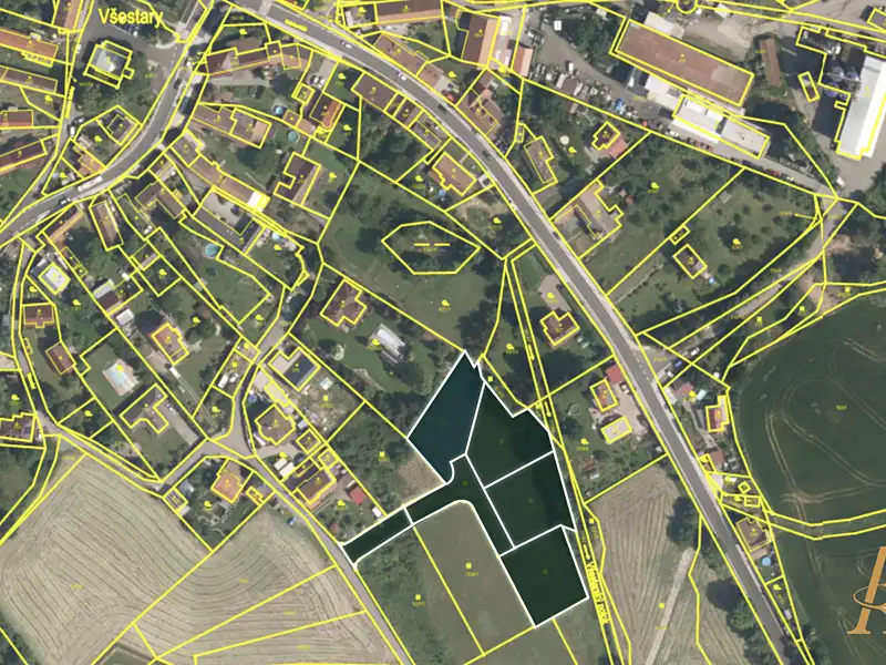 Prodej stavebního pozemku 3962 m², Všestary – náhled fotky 2