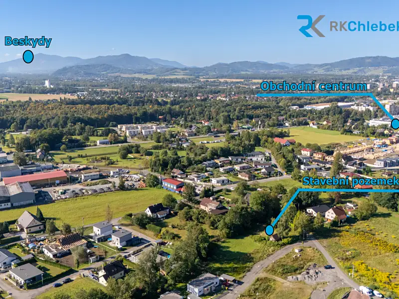 Prodej stavebního pozemku 1533 m², Frýdek-Místek – náhled fotky 2