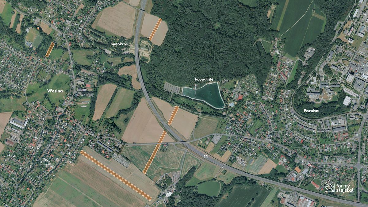 Prodej pole 34442 m²