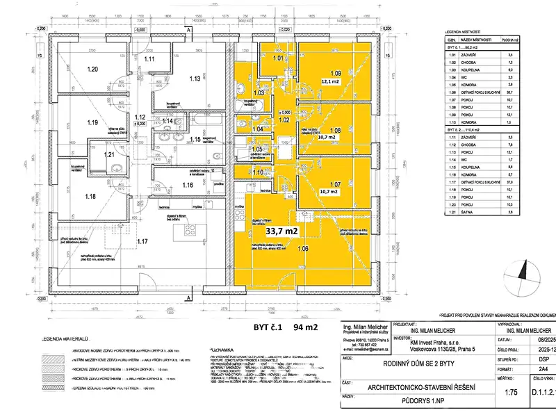 Prodej rodinného domu 94 m², pozemek 456 m², Kamenné Žehrovice – náhled fotky 3