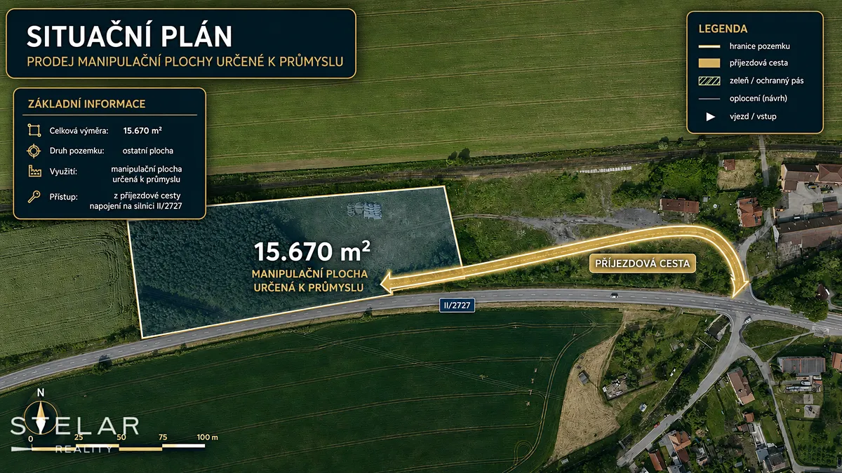 Prodej komerčního pozemku 15670 m²