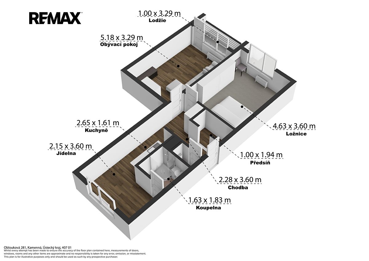 Prodej bytu 2+1 59 m² – fotografie 2