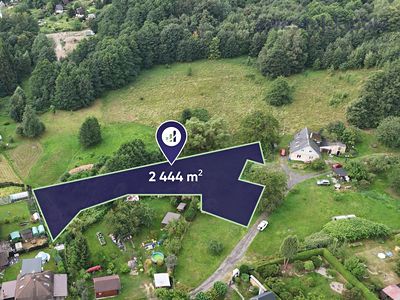 Prodej stavebního pozemku 2444 m²
