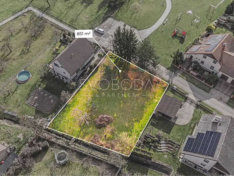 Prodej stavebního pozemku 851 m², Všestary – náhled fotky 2