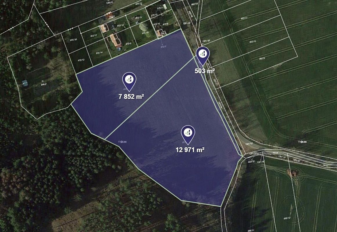 Prodej pole 21326 m², Sedlec-Prčice – fotka 1 z 3