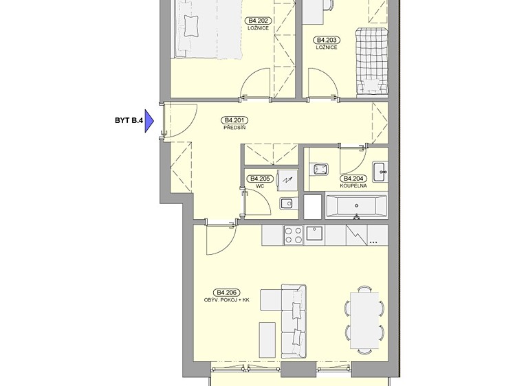 Wohnung 3+kk zum Kauf, 64 m² (2 von 16)