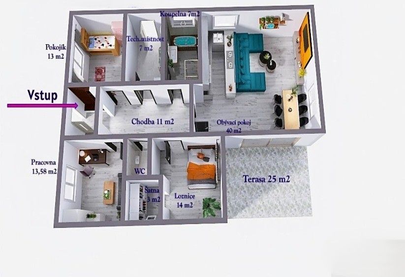 Prodej rodinného domu 115 m², pozemek 860 m² – fotografie 2