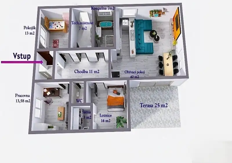 Prodej rodinného domu 115 m², pozemek 860 m², Moravský Písek – náhled fotky 2