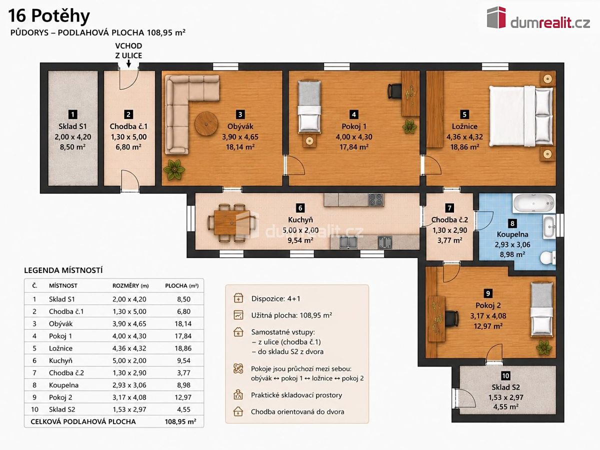 Prodej rodinného domu 108 m², pozemek 276 m² – fotografie 3