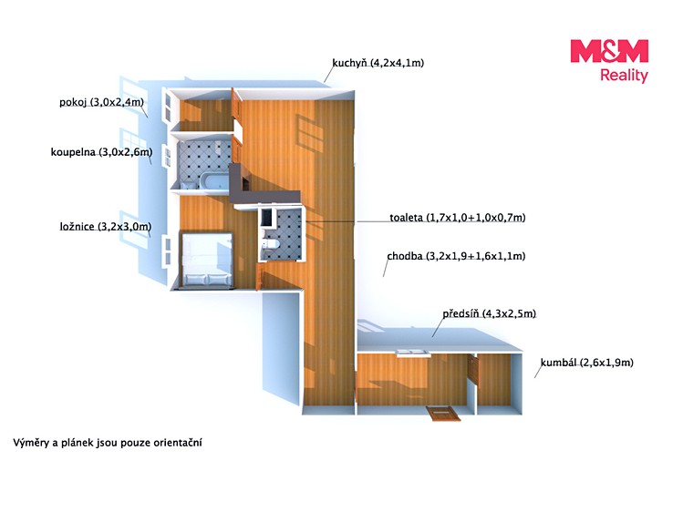 Prodej bytu 3+kk, 67 m² (2 z 25)