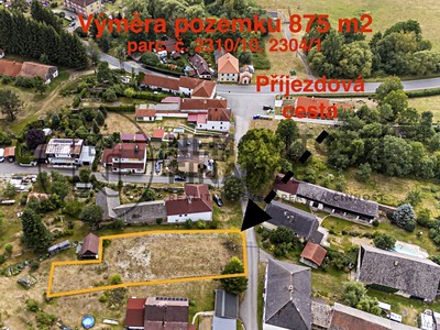 Prodej  stavebního pozemku 875 m²