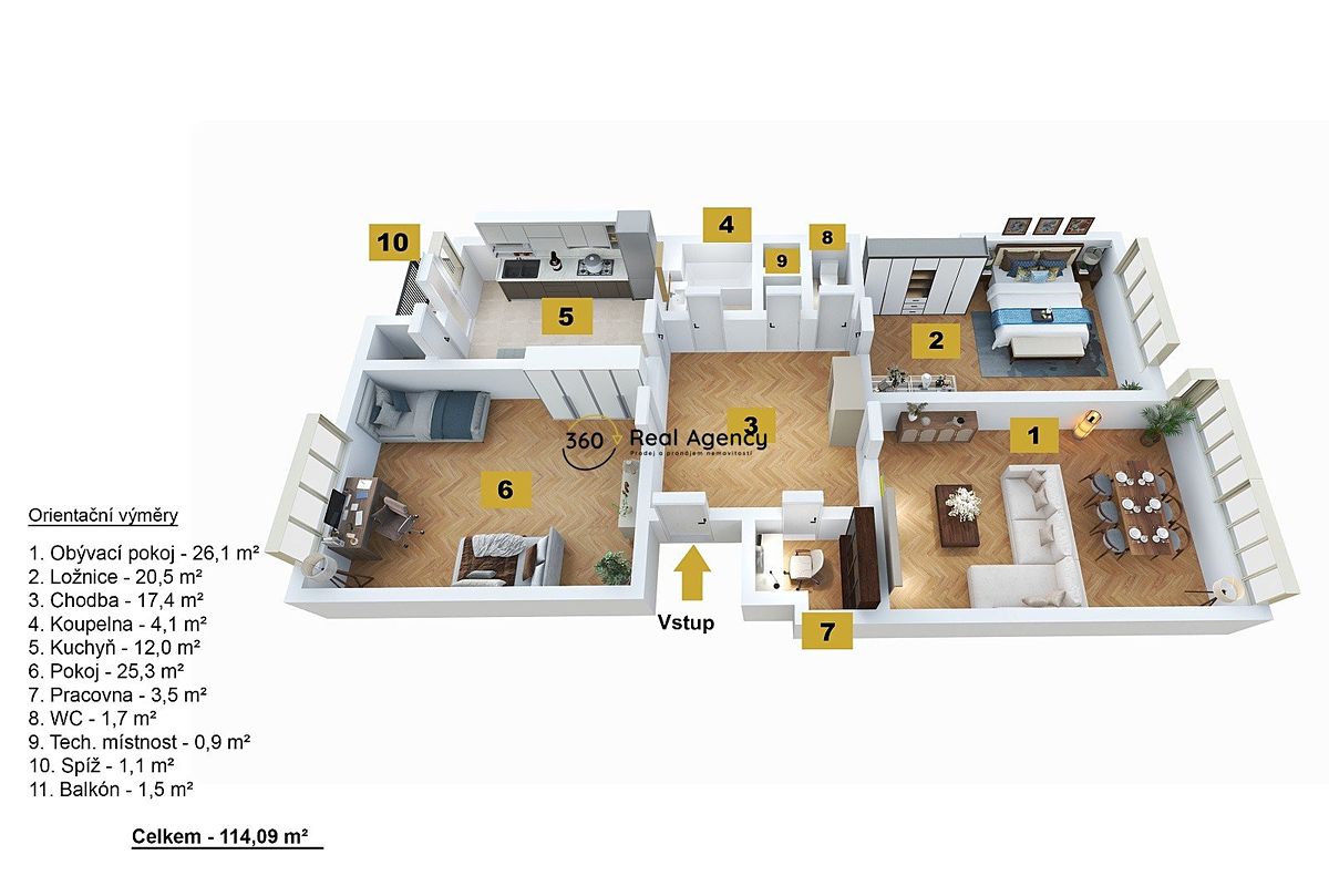 Prodej bytu 3+1 114 m² – fotografie 4