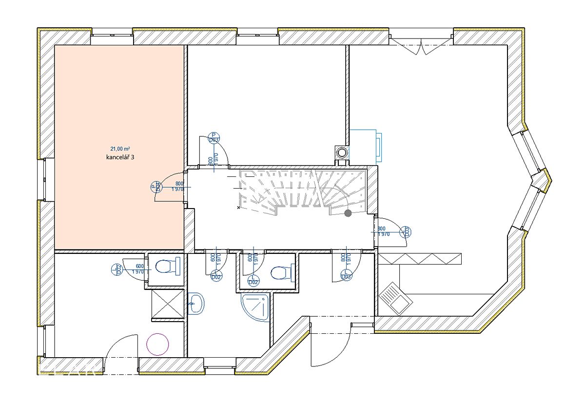 Pronájem kanceláře 21 m² – fotografie 2