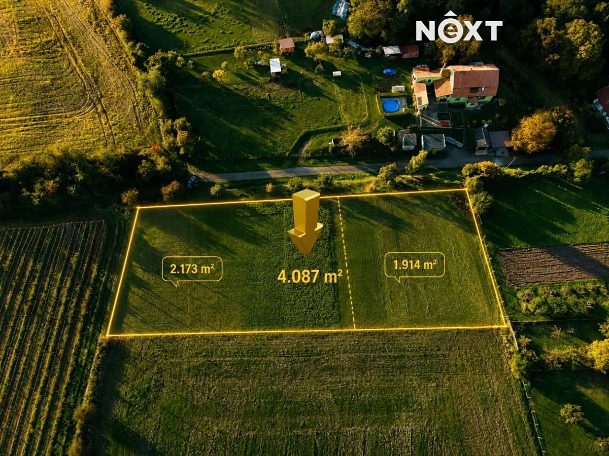 Prodej stavebního pozemku 4087 m²