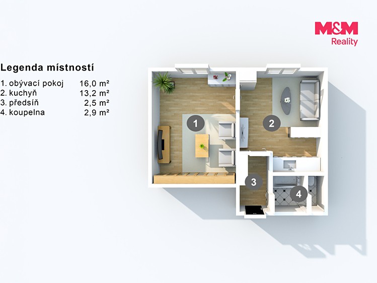 Wohnung 1+1 zur Miete, 32 m² (10 von 12)