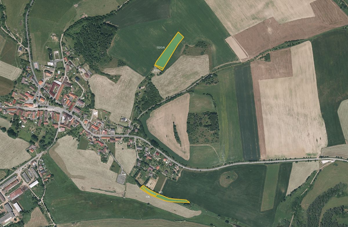 Prodej pole 104973 m², Budětice – fotka 1 z 3